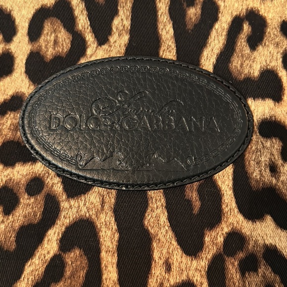 Dolce & Gabbana Black and Brown Leopard Print Tote - Picture 9 of 11